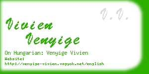 vivien venyige business card